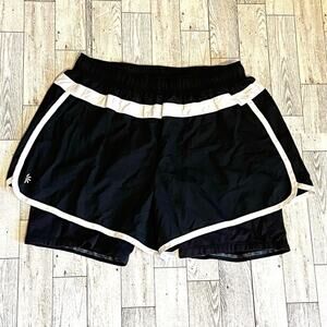Athleta Womens Lined Athletic Active Work Out Hana 2 in 1 Running Shorts Sz S